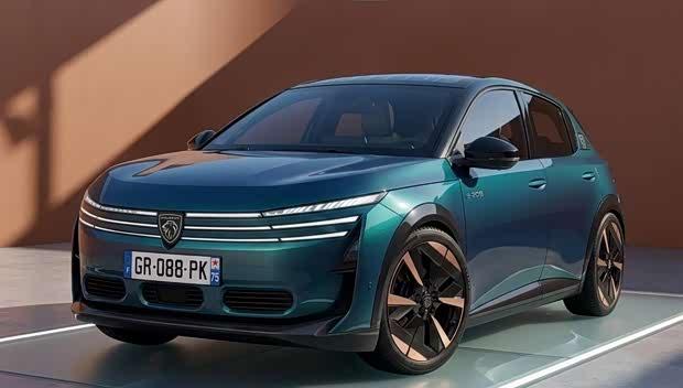 Novas imagens oficiais do Peugeot e-208 são divulgadas: inovador volante retangular pode estrear no Salão de Paris
