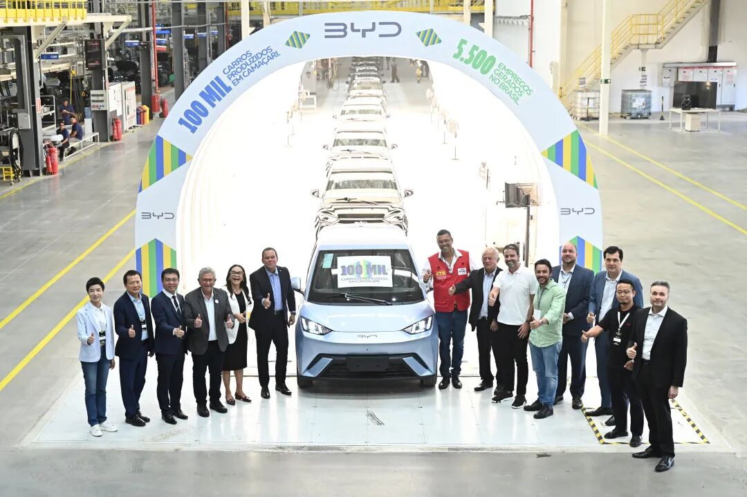 10º milésimo veículo produzido na fábrica da BYD no Brasil