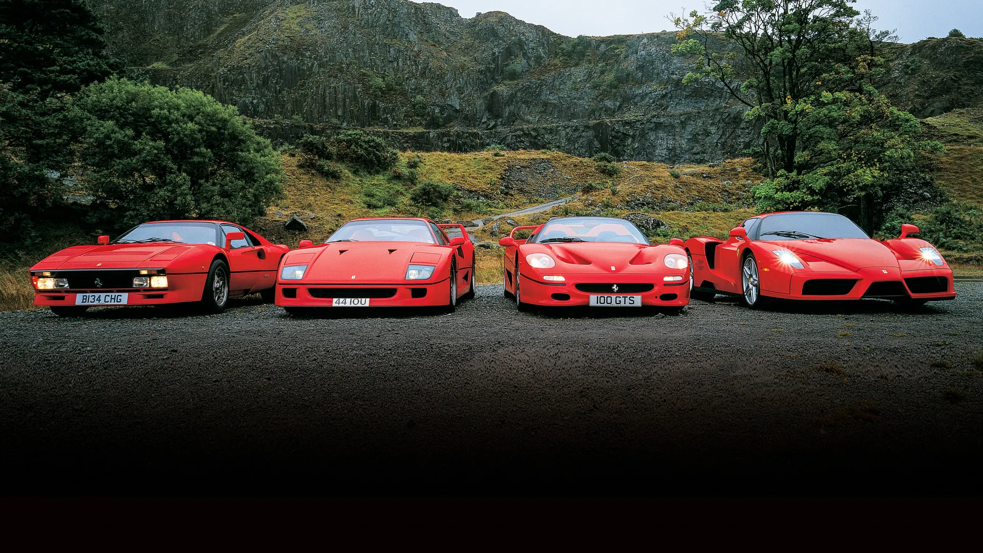 Grandes hipercarros Ferrari testados: 288 GTO, F40, F50 e Enzo frente a frente